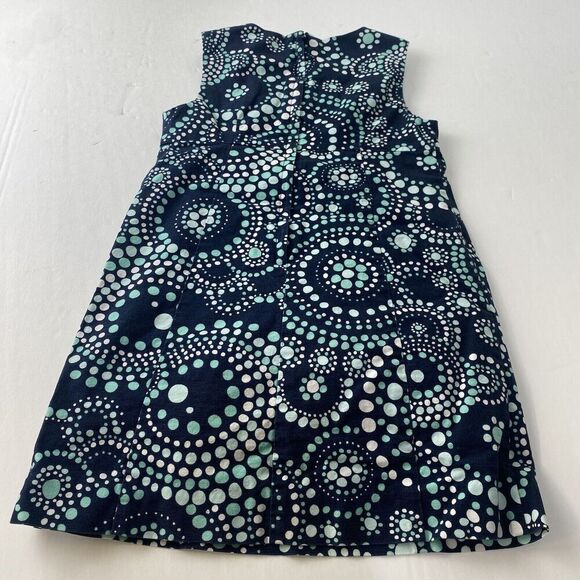 Vineyard Vines Dress Girls Size 5 Blue and Green Sleeveless Lined Summer Preppy - Picture 6 of 12